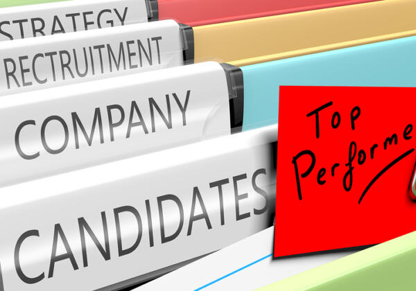 Files On Top Performer Candidates For A Company Position