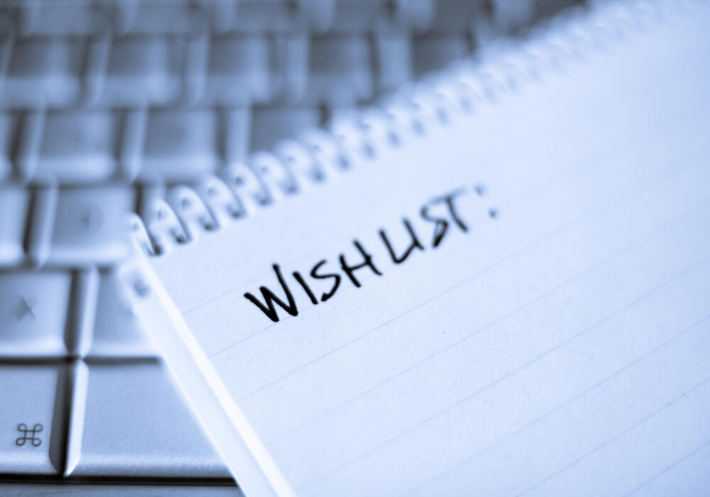 Wishlist-notepad